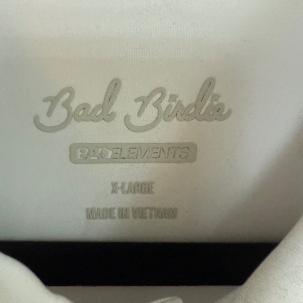 Bad Birdie Mens Cooling Polo Brilliant White Bad Elements BBMP023-432 XL NWT - Picture 3 of 12
